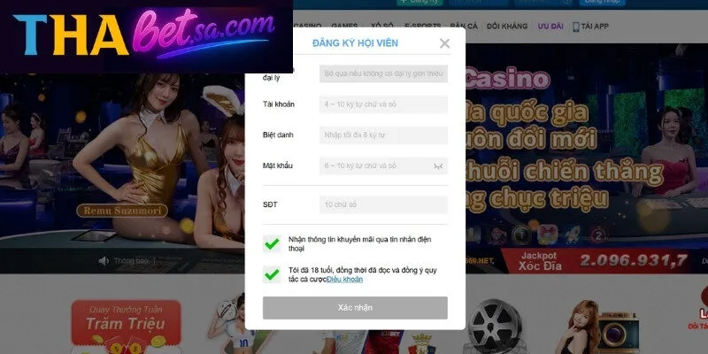 Đăng Nhập Thabet 2 Đăng nhập Thabet sẽ được trải nghiệm kho game đa dạng