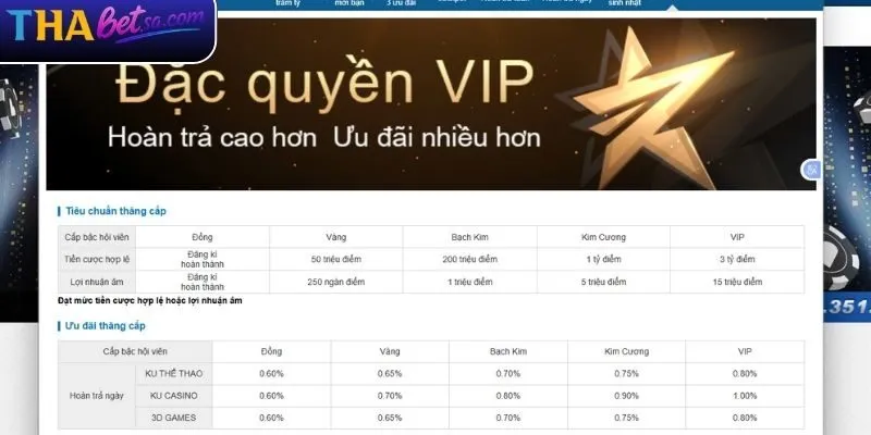 Chương Trình VIP THABET - Quà Tặng Hot Hit Nhất 2026 2 Đôi nét về chương trình VIP THABET
